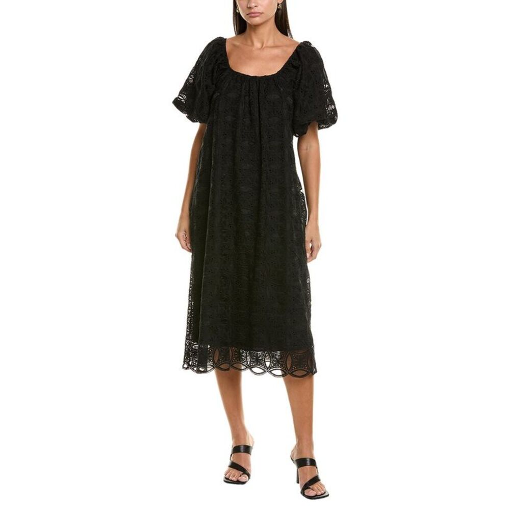Maison Maar Womens  Midi Dress, Black